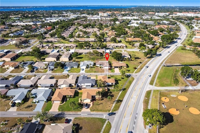 birds eye view of property featuring a residential view