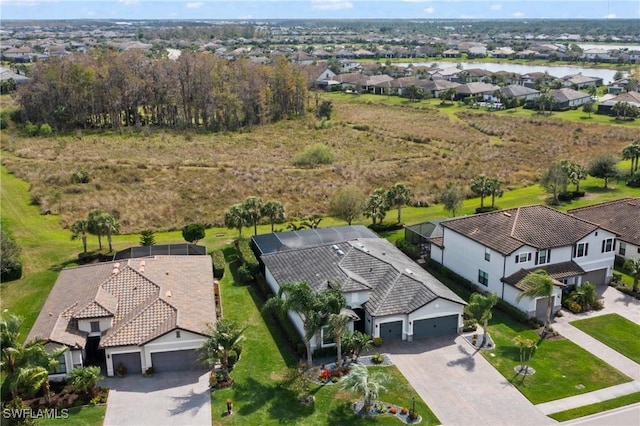 aerial view featuring a residential view