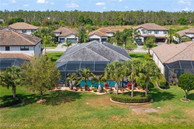 bird's eye view featuring a residential view