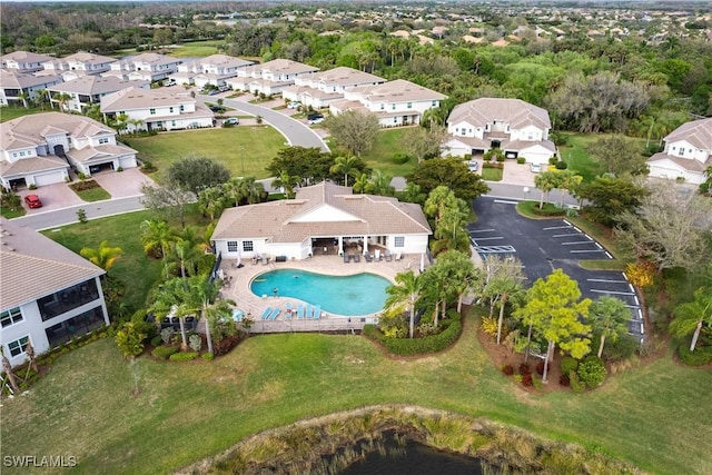 birds eye view of property featuring a residential view