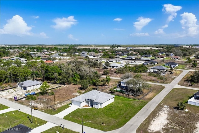 drone / aerial view featuring a residential view