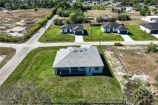 drone / aerial view featuring a residential view