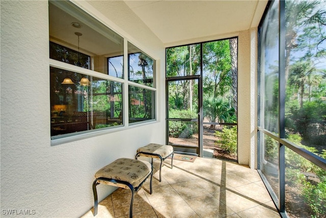 view of sunroom / solarium