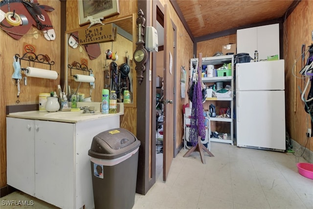 interior space with a sink