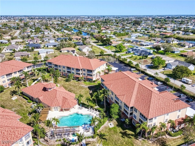 drone / aerial view featuring a residential view