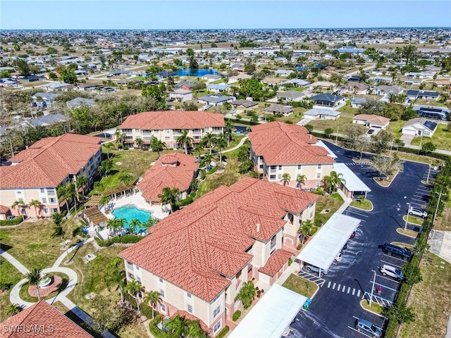 drone / aerial view featuring a residential view