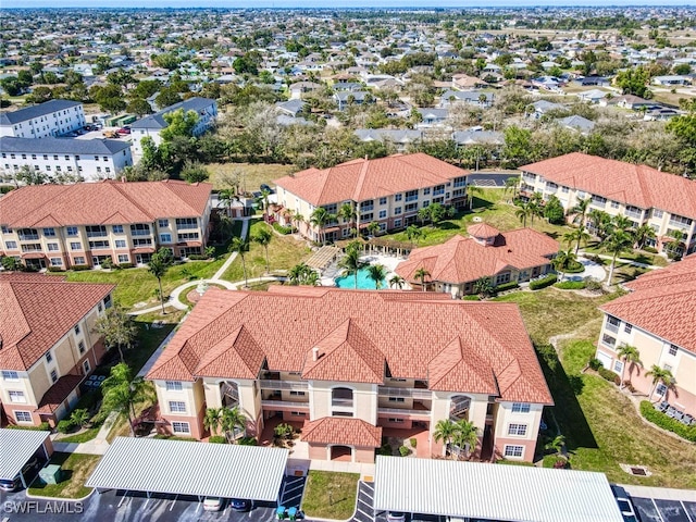 birds eye view of property featuring a residential view