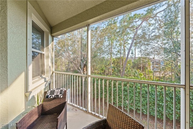 view of sunroom / solarium