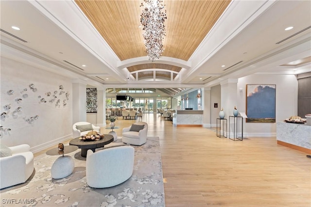 22810 Sago Pointe Dr Unit 2403, Estero, FL 34135 - lobby with recessed lighting and ornamental molding