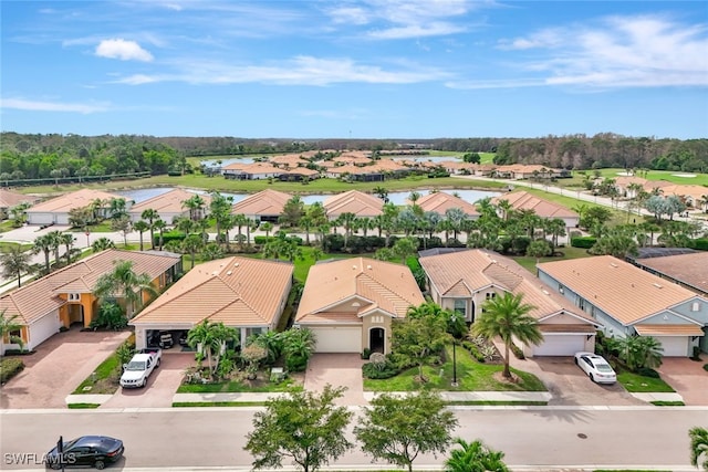 drone / aerial view featuring a residential view