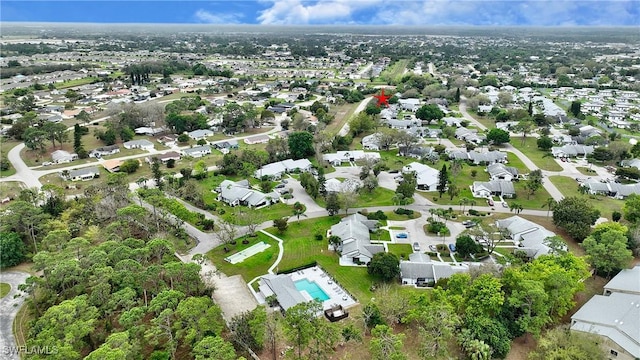 birds eye view of property featuring a residential view