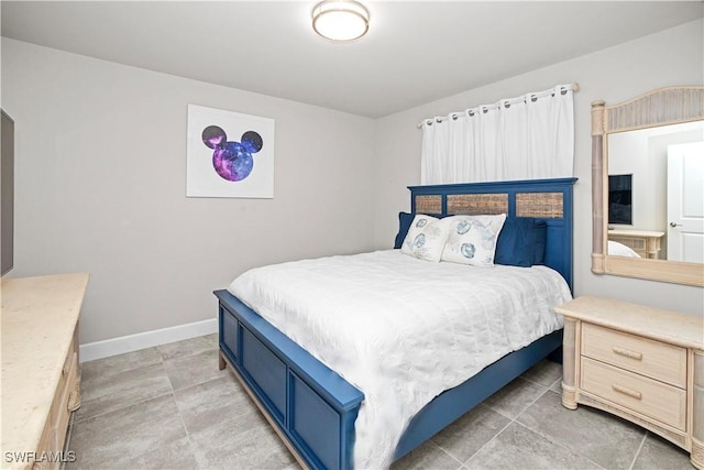 bedroom with baseboards