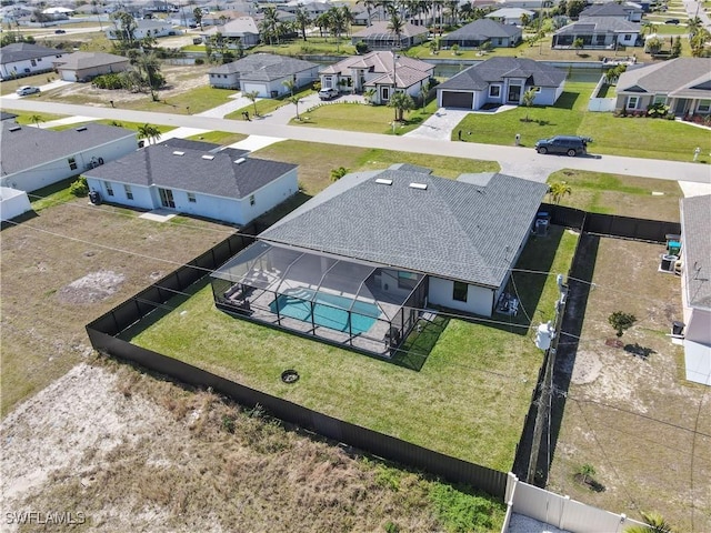 birds eye view of property featuring a residential view