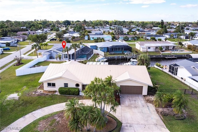 birds eye view of property featuring a residential view