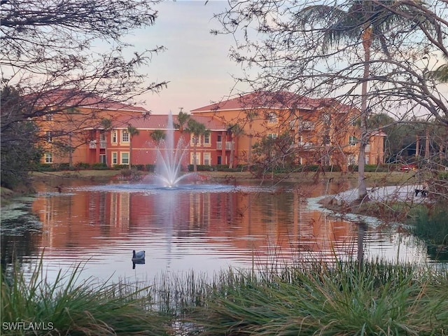 view of water feature