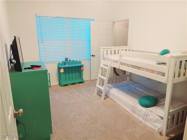 bedroom with carpet floors