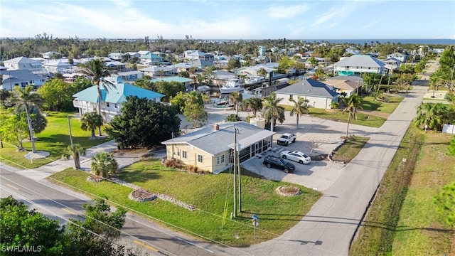 bird's eye view with a residential view