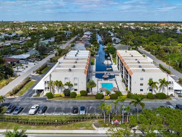 drone / aerial view featuring a residential view