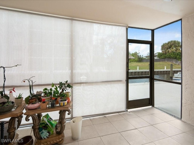 view of sunroom