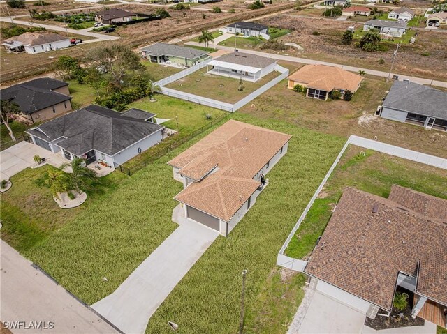 drone / aerial view featuring a residential view