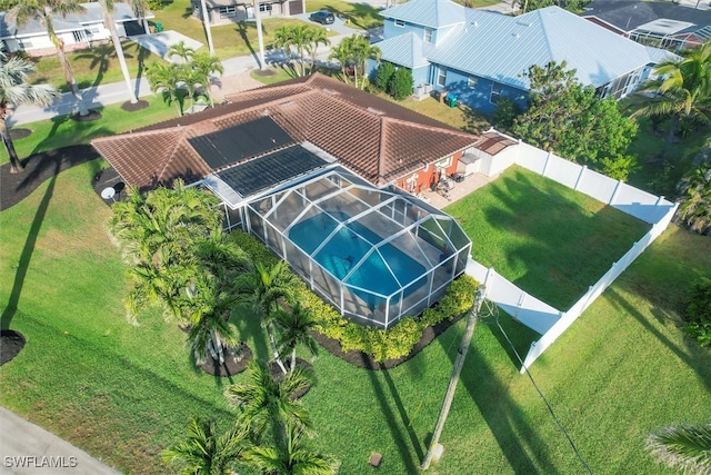 birds eye view of property featuring a residential view