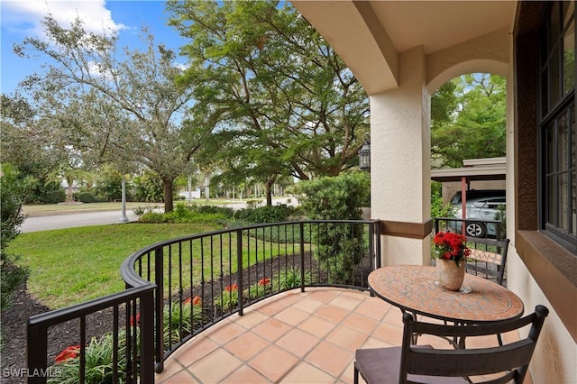 view of balcony