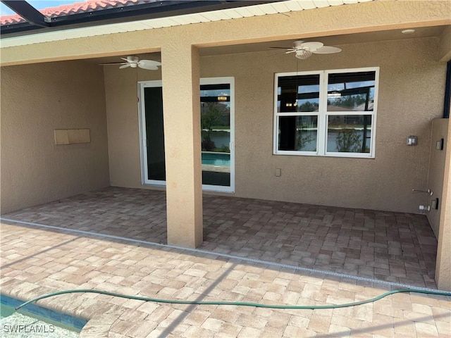 4178 Bloomfield St, Fort Myers, FL 33916 - view of patio / terrace featuring ceiling fan