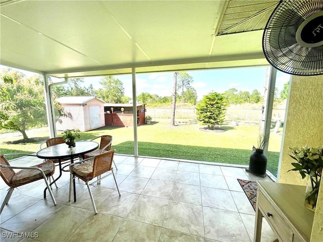 sunroom / solarium with plenty of natural light