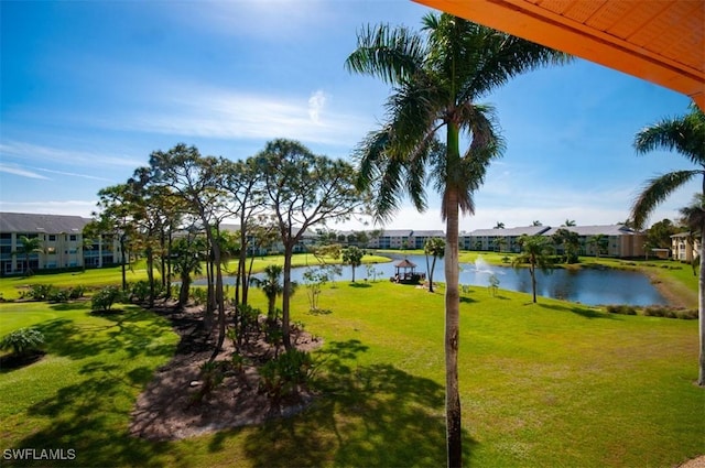 view of water feature