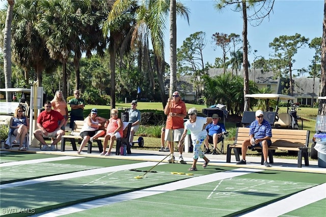 surrounding community with shuffleboard