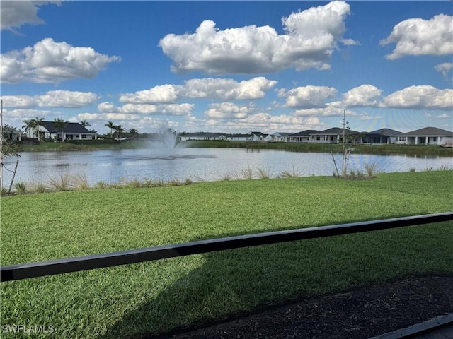 view of water feature featuring a residential view