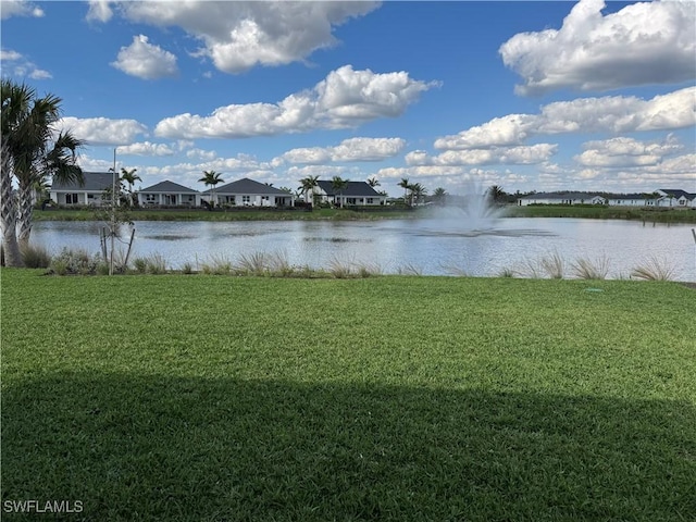 view of water feature