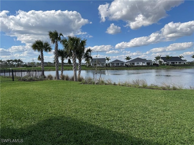 water view with fence