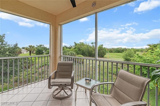 view of sunroom / solarium