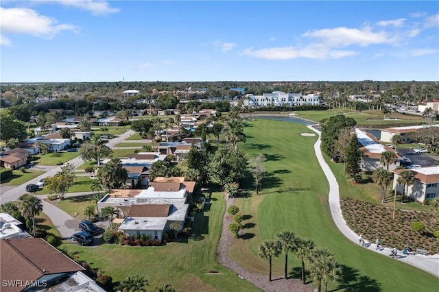 bird's eye view with golf course view