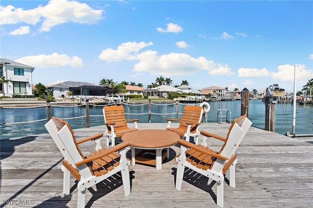 880 Huron Ct Unit 107, Marco Island, FL 34145 - dock area with a water view