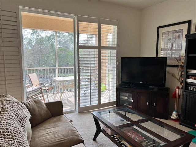 view of living area