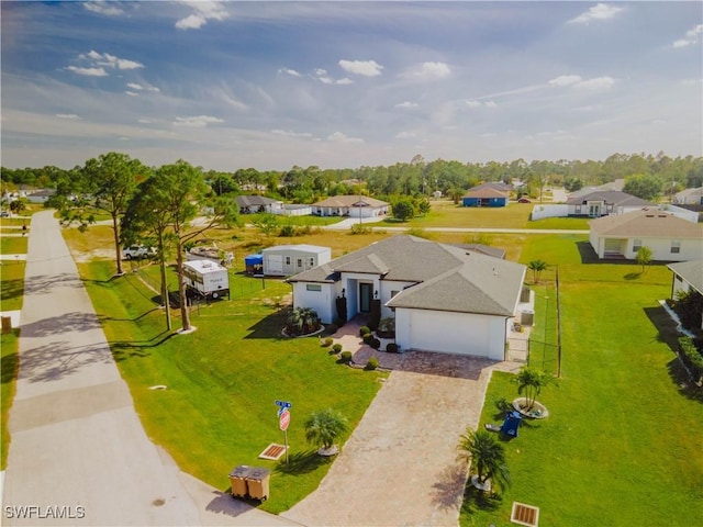 birds eye view of property featuring a residential view