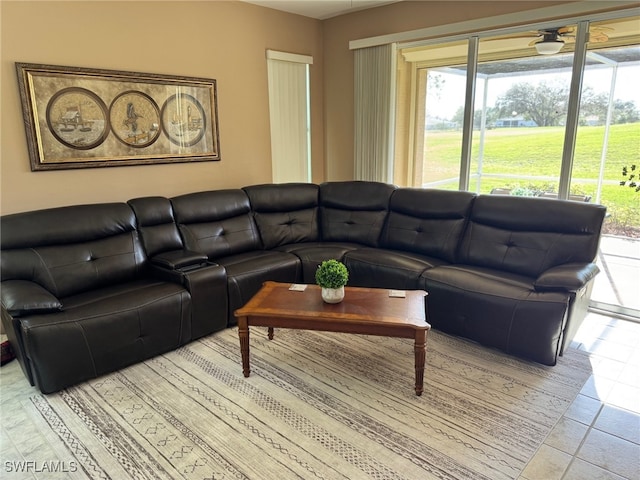 view of living area