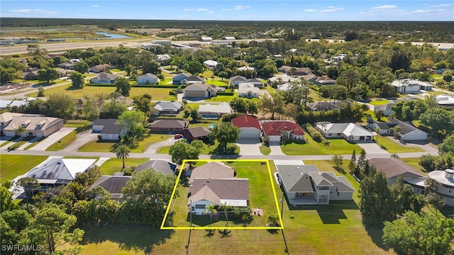 drone / aerial view featuring a residential view