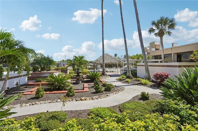 view of home's community with a gazebo