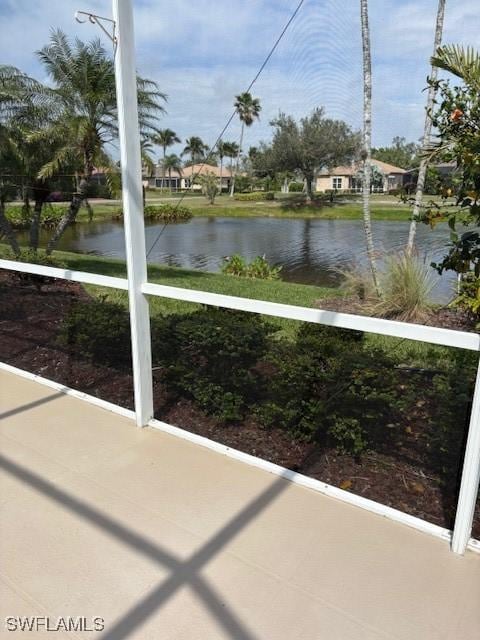 view of water feature