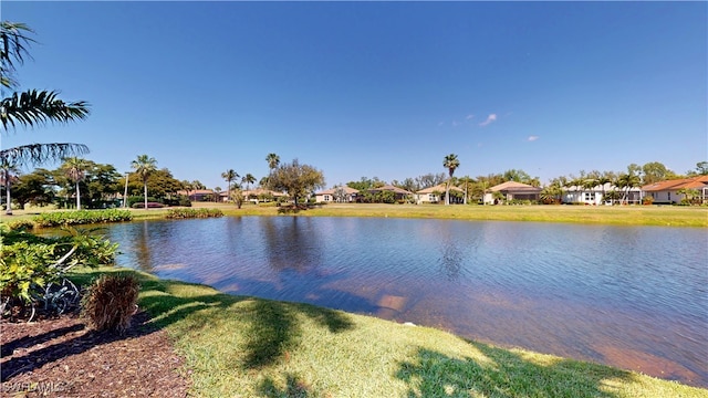 view of water feature featuring a residential view