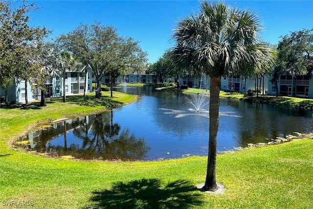 view of water feature