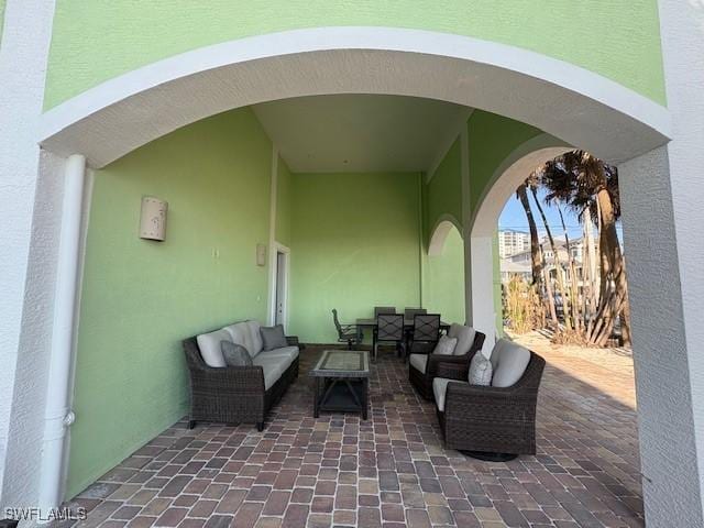view of patio / terrace with an outdoor hangout area