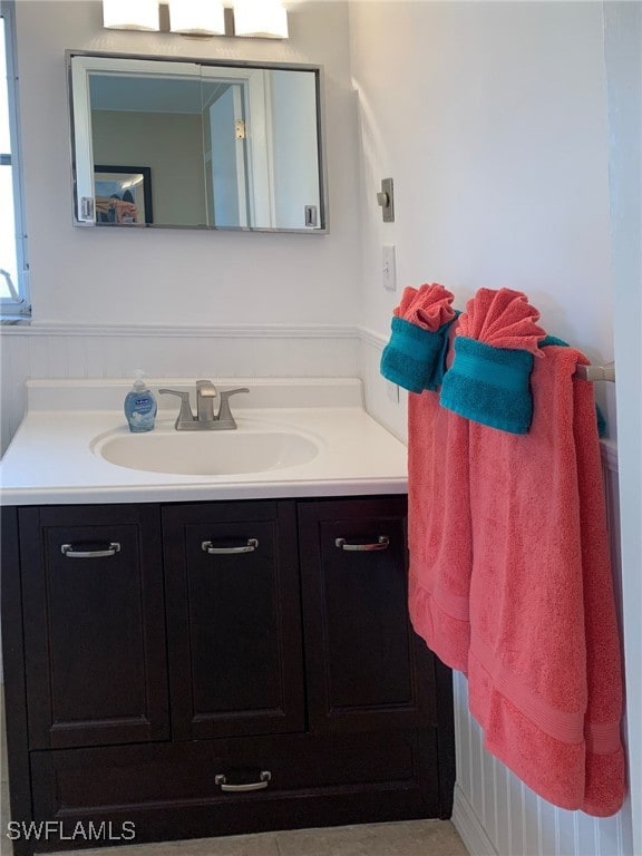 bathroom with vanity