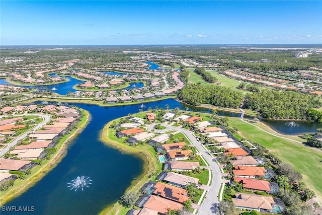 6574 Caldecott Dr, Naples, FL 34113 - aerial view with a water view and a residential view
