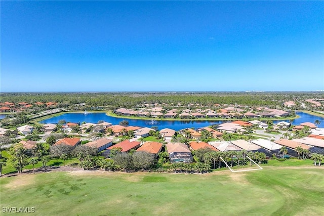 6574 Caldecott Dr, Naples, FL 34113 - aerial view featuring a residential view and a water view