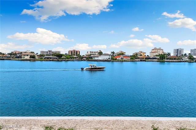 372 Lamplighter Dr, Marco Island, FL 34145 - water view with nearby urban area