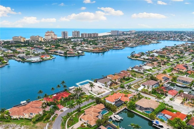 372 Lamplighter Dr, Marco Island, FL 34145 - view of urban area with a large body of water and nearby suburban area